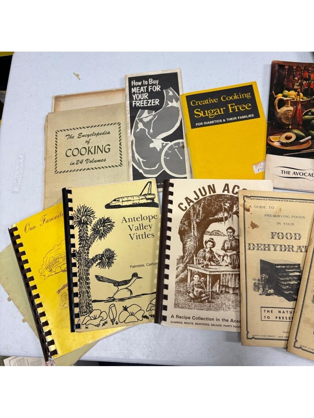 Vintage Cookbook Lot of 14 Community Spiral Bound Regional Sourdough Cajun - Picture 3 of 5